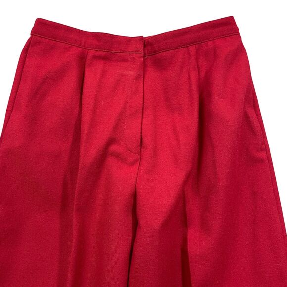 Country Suburban USA 2 Red Wool Blend Pants Straight Leg Vintage‎ - Picture 5 of 6